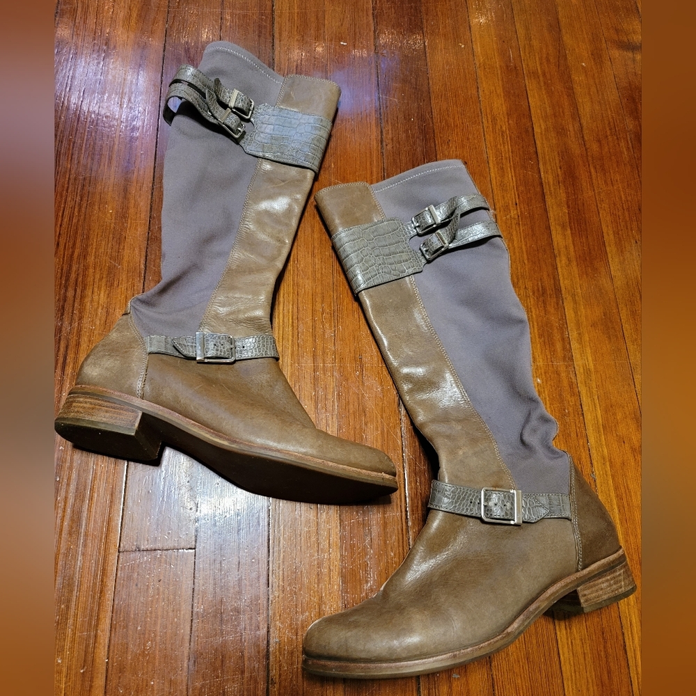 Cole Haan Tennley/Nike Air Knee-High Tall Women’s Leather Riding Boots